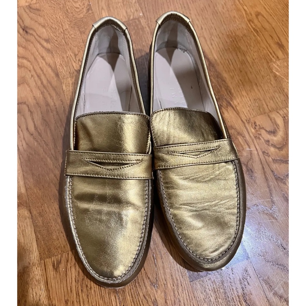 Jamie Haller Penny loafer in bronzo. Size 40